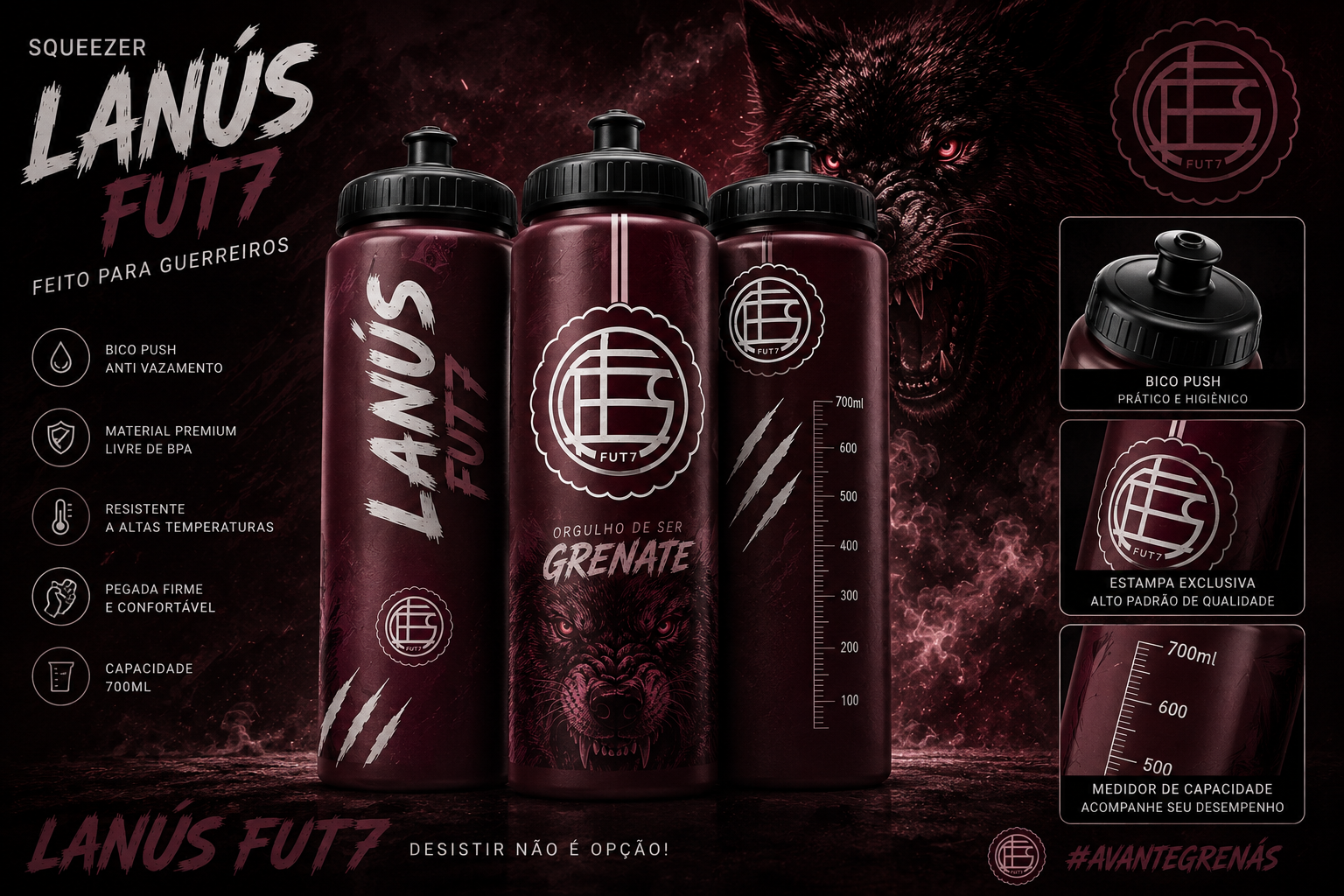 Squeezes personalizadas Lanús Fut7